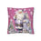 Thumbnail: Vintage Christmas Decor Artistic Throw Pillow cover Shabby Lavender Santa Claus