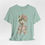 Miniatura: Victorian Cat Art T-Shirt Shabby Mint & Pink Hat Roses Artistic Cat Lover Gift