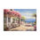 Miniatura: Canvas Art Seaside Mediterranean Villa Vibrant Ocean Wall Decor 
