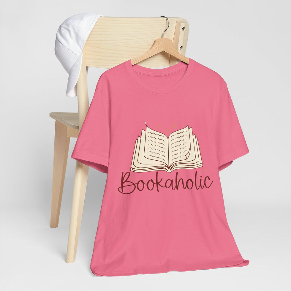 Thumbnail: Reading Lover T-Shirt Book-Aholic Art Tee Expressive Fun Gifts