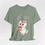 Miniatura: Christmas Kitten T-Shirt Shabby Pink and White Cat Artistic Gift Cat Lover Tee