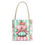 Thumbnail: Artistic Shabby Autumn Tote Bag Pink Mint Pumpkins Trendy Fall Expressive Gift