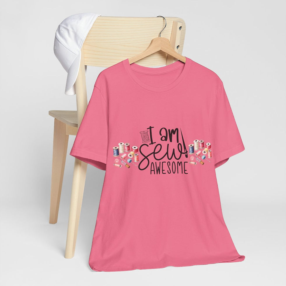 Thumbnail: Artistic Sewing T-Shirts I Am Sew Awesome Expressive Apparel Thoughtful Gifts