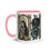 Miniatura: Artistic Virgin Mary Coffee Mug Madonna Shabby Roses Faith Coffee Cup Art Gift