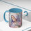 Miniatura: Shabby Chic Virgin Mary Coffee Mug Pastel Art Mug Pink Roses Catholic Faith Gift