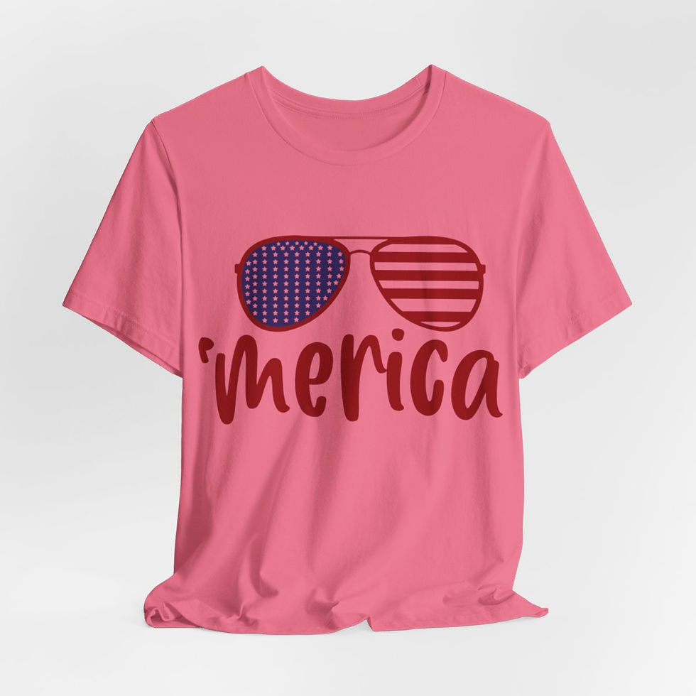 Thumbnail: Patriotic T-Shirts Sunglasses 'merica Tee Summer Gifts