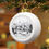 Miniatura: Black & White Christmas Ornament Snowy Village Art Ornament Trendy Holiday Decor