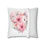 Miniatura: Shabby Chic Heart Pillow cover White and Pink Floral Art Throw Pillow case