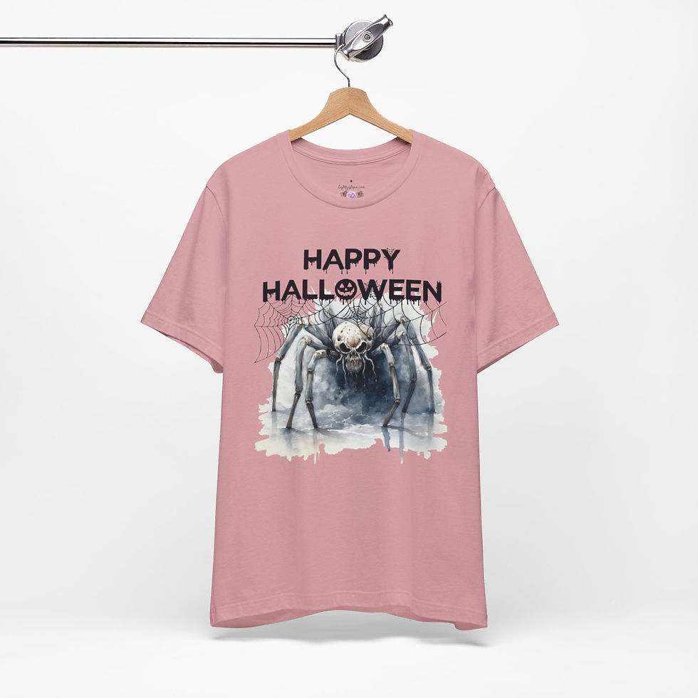 Thumbnail: Zombie Spider T-Shirt Creepy Web Happy Halloween Art Fall Apparel Trendy Gift