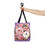 Thumbnail: Fall Tote Bag Pastel Pumpkin Shabby Pink & Purple Autumn Lover Expressive Gift