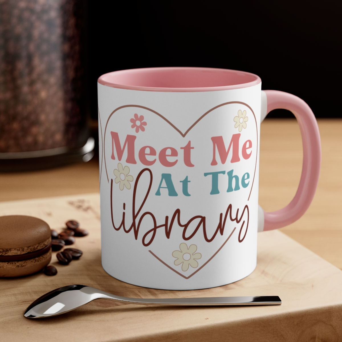 Book theme Coffee Mug Meet Me at the Library Reading Lover Thoughtful gifts