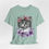 Miniatura: Artistic Cat T-Shirt Shabby Boho Kitten Art Cat Lover Gift
