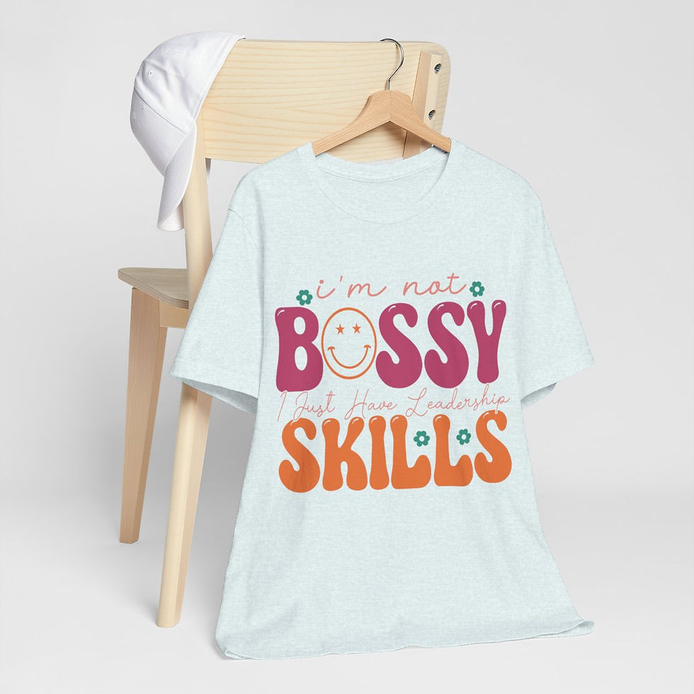 Thumbnail: Sarcastic T-Shirt Bossy Girl Theme Retro Art Tee Fun Expressive Gifts