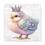 Miniatura: Shabby Chic Canvas Art Jeweled Chick with Crown Pastel Easter Spring Glam Decor