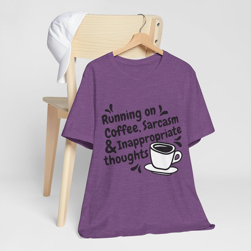 Thumbnail: Sarcastic T-Shirt Coffee Sarcasm & inappropriate Thoughts Fun Apparel Fun Gifts