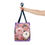 Thumbnail: Fall Tote Bag Pastel Pumpkin Shabby Pink & Purple Autumn Lover Expressive Gift