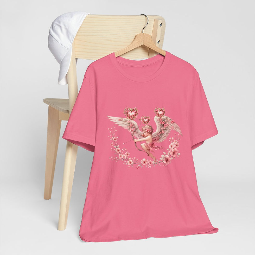 Thumbnail: Shabby Cherub T-Shirt Vintage Cupid Angel Tee Wearable Art Thoughtful Gifts