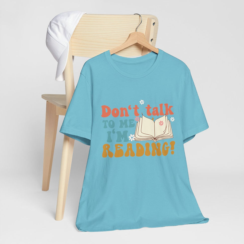 Thumbnail: Book Lover T-Shirt Don't Talk to Me I'm Reading Retro Art Tee Thoughtful Gifts