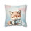 Miniatura: Artistic Nursery Décor Throw Pillow Sleepy Fox Watercolor Sky Unisex Baby Gifts