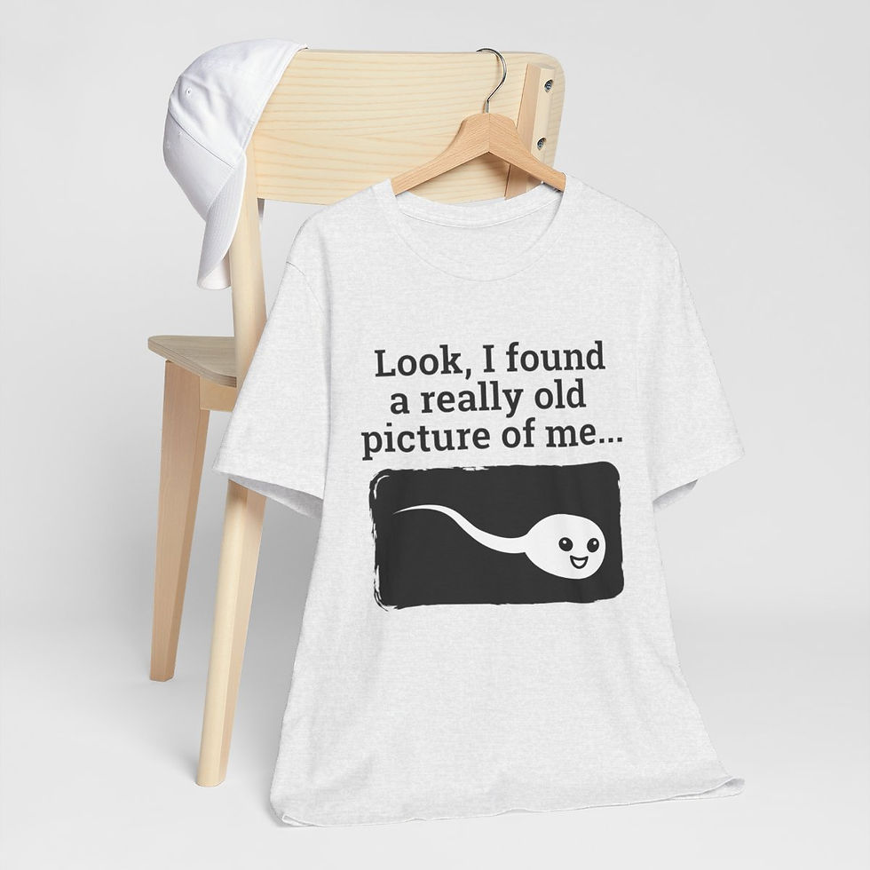 Thumbnail: Sarcastic T-Shirt Sperm Theme Art Tee Artistic Apparel Funny Gifts