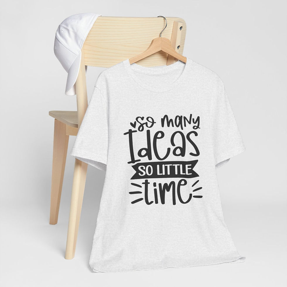 Thumbnail: Crafter T-Shirt So Many Ideas So Little Time Expressive Apparel Thoughtful Gifts