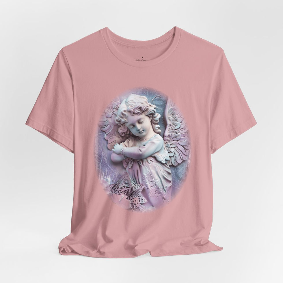 Thumbnail: Pastel Shabby T-Shirt Vintage Cherub Sleeping Angel Apparel Chic Artistic Gifts