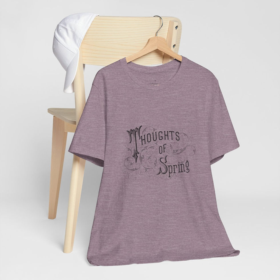 Thumbnail: Artistic T-Shirt Thoughts of Spring Graphic Art Tee