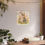 Thumbnail: Shabby Rabbit Giclee Print Vintage Bunny Art French Country Cottage wall decor