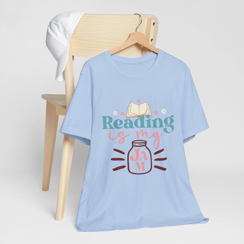 Thumbnail: Book Lover T-Shirt Reading is my Jam Expressive Apparel Thoughtful Gifts