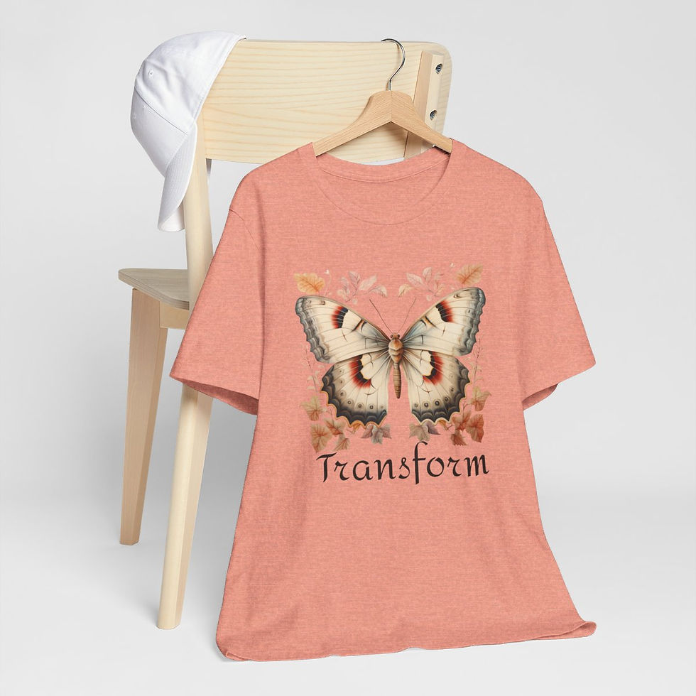 Thumbnail: Butterfly Art T-Shirt Transform Artistic Tee Trendy Apparel Inspirational Gifts