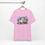 Miniatura: Cat Lover Art T-Shirt Shabby Sleeping Kitten Purple Flowers Artistic gift