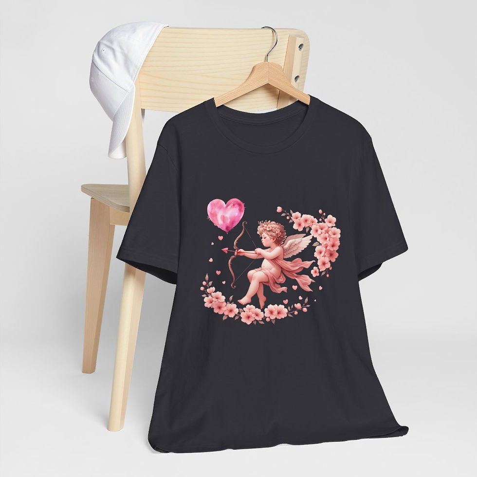 Thumbnail: Shabby Cherub T-Shirt Vintage Cupid Angel Tee Wearable Art Thoughtful Gifts
