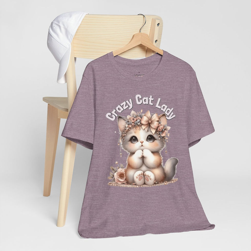 Thumbnail: Shabby Glam Kitty T-Shirt Crazy Cat Lady Trendy Apparel Unique Cat Lover Gift