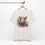 Thumbnail: Shabby Pig T-Shirt Boho Pig with Flowers Art Tee Trendy Artistic Apparel