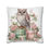 Thumbnail: Throw Pillow cover Shabby French Victorian Christmas Owl Pink Home Decor