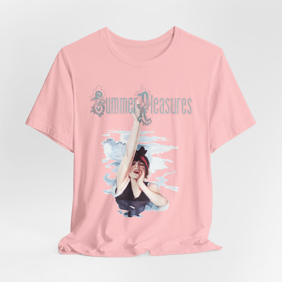 Thumbnail: Art T-Shirt Vintage Harrison Fisher Victorian Lady Summer Pleasures Artistic Tee