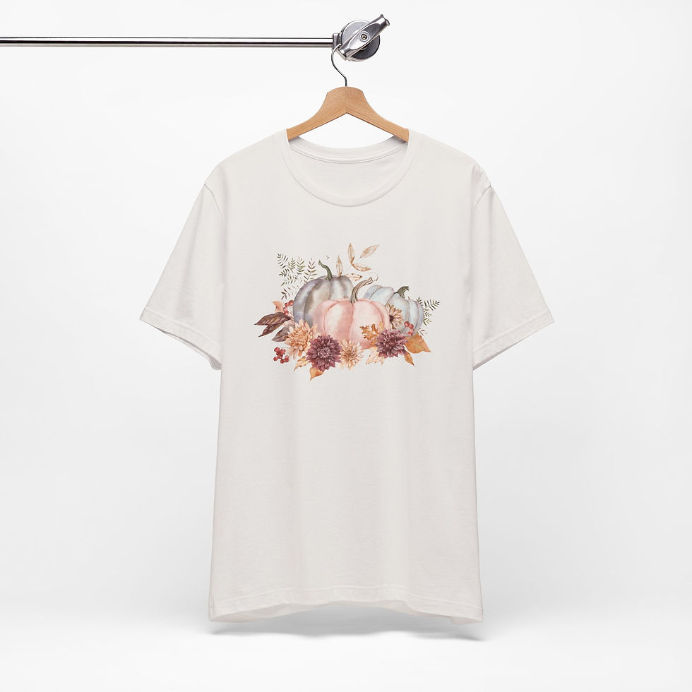 Thumbnail: Pastel Pumpkins T-Shirt Fall Autumn Art Tee Trendy Artistic Apparel