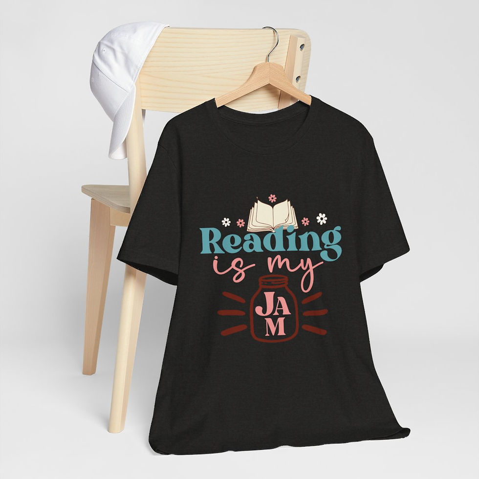 Thumbnail: Book Lover T-Shirt Reading is my Jam Expressive Apparel Thoughtful Gifts