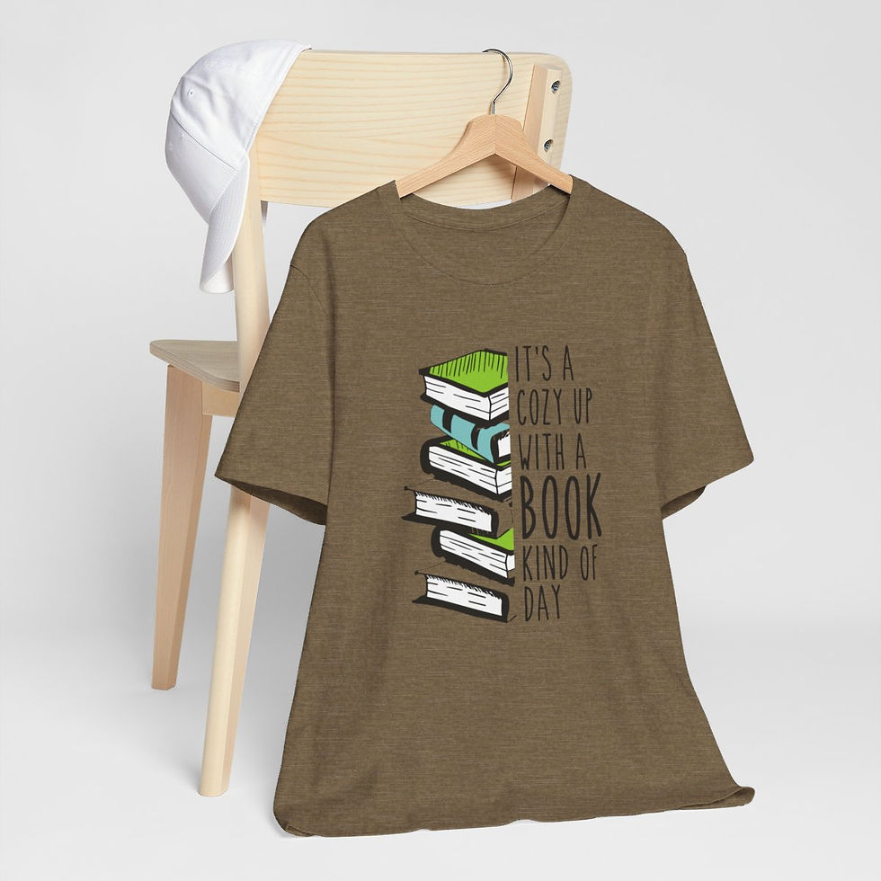 Thumbnail: Reading Lover T-Shirt Cozy Up with a Book Kinda Day Expressive Apparel Fun Gift
