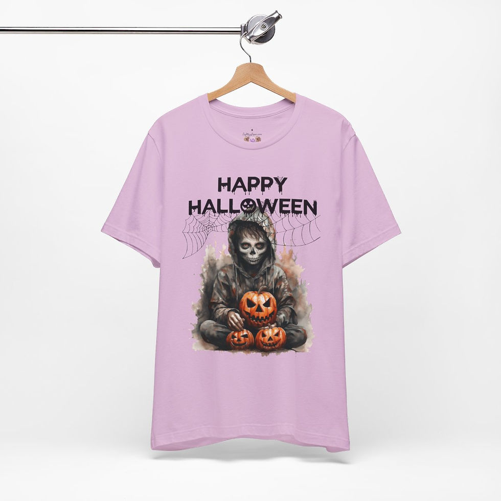 Thumbnail: Creepy T-Shirt Zombie Spider Web Happy Halloween Art Fall Apparel Trendy Gift