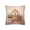 Miniatura: Shabby Chic Throw Pillow cover French Cottage Pink Roses Gold Crown