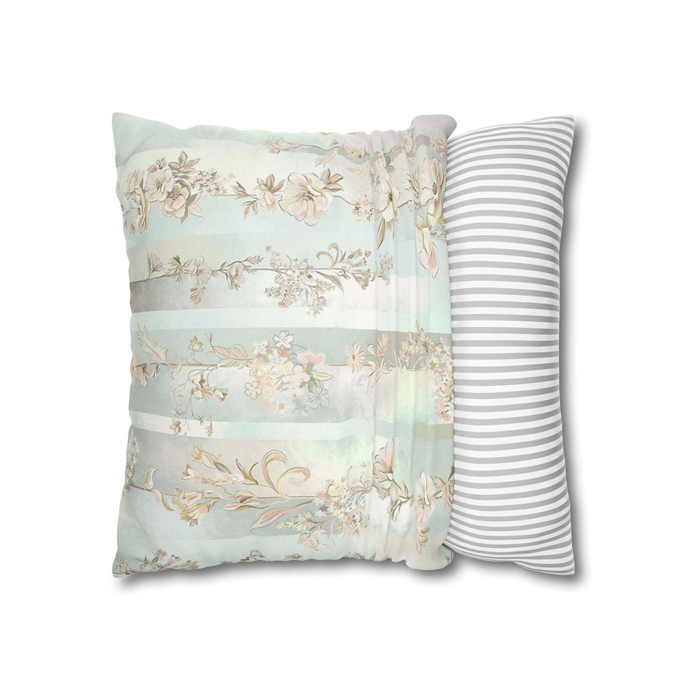 Thumbnail: Artistic Shabby Spring Throw Pillow cover Wagon Basket Eggs Farmhouse Decor