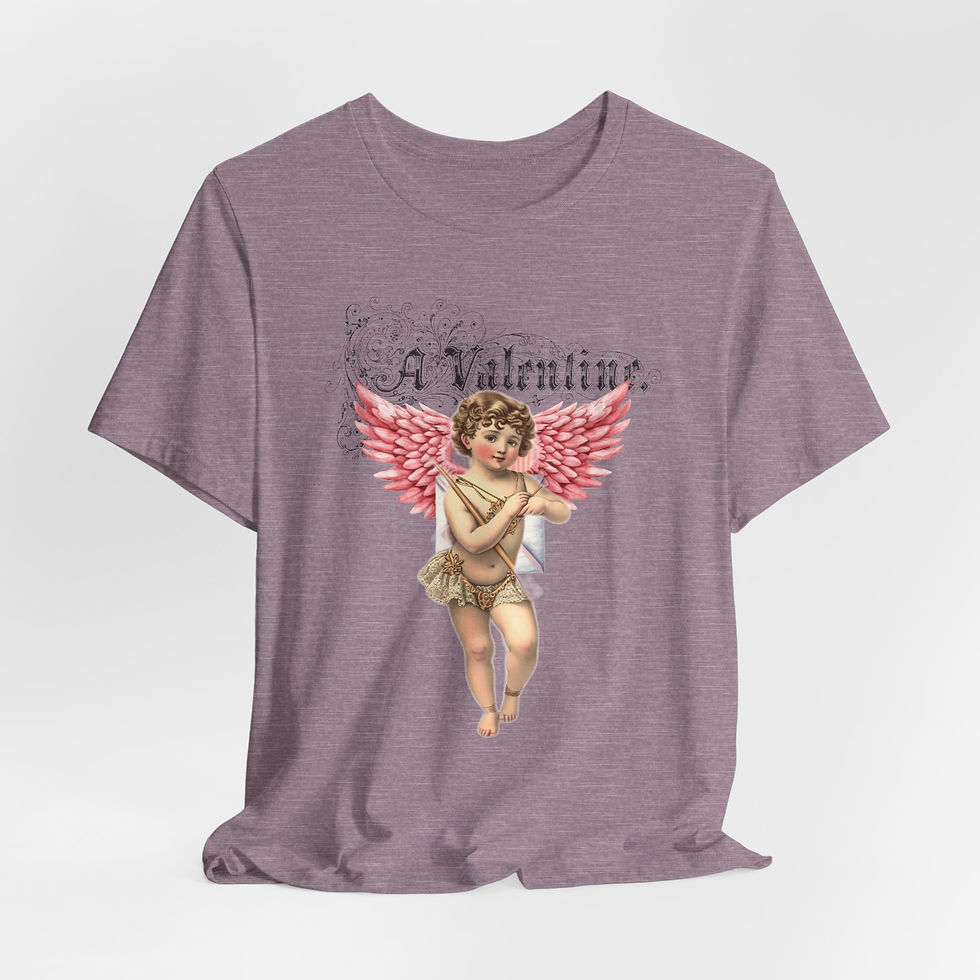 Thumbnail: Vintage Cupid T-Shirt Shabby French Angel A Valentine Artistic Gift Romantic Tee