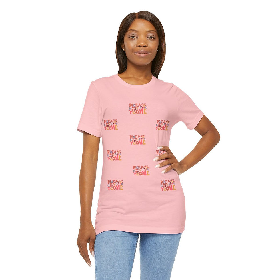 Thumbnail: Sarcastic Retro T-Shirt Please Don't Talk to Me Artistic Tee Funny Gifts