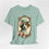 Miniatura: Victorian Dog T-Shirt Shabby Dog in Hat Pink Roses Artistic Gift Dog Lover Tee