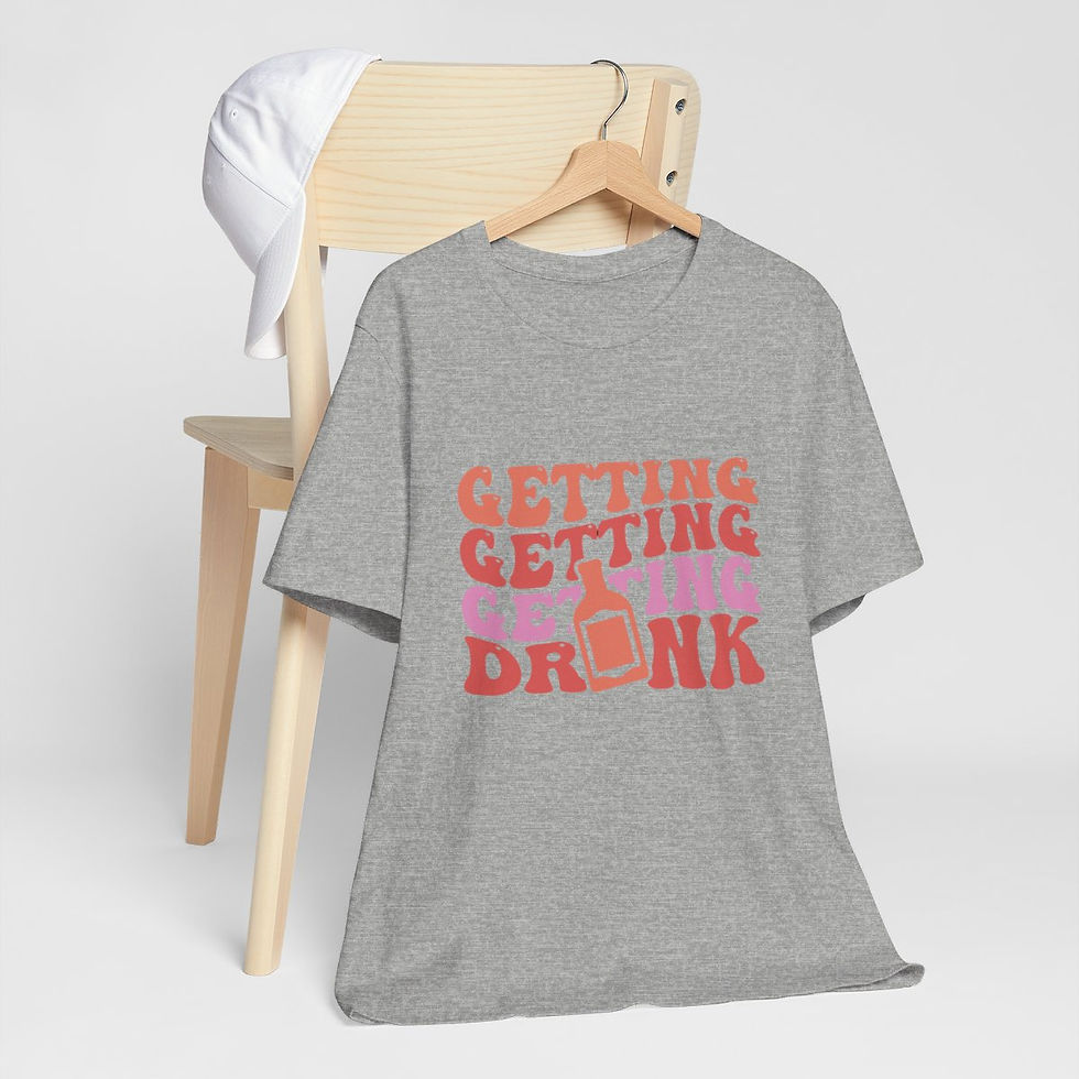 Thumbnail: Getting Drunk T-Shirt Bride Bridesmaid bachelorette Party Retro Art Fun Apparel