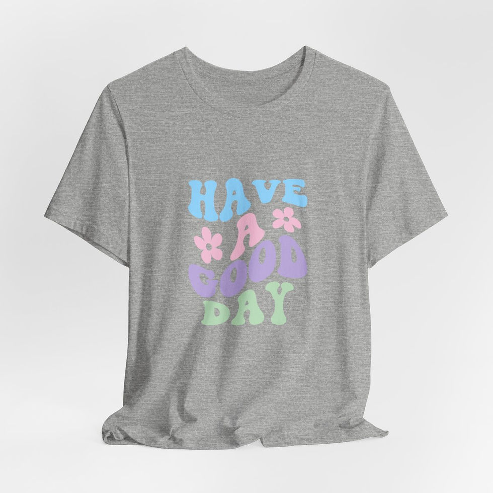 Thumbnail: Retro Art T-Shirt Have a Good Day Pastel Trendy Art Tee Inspirational gifts