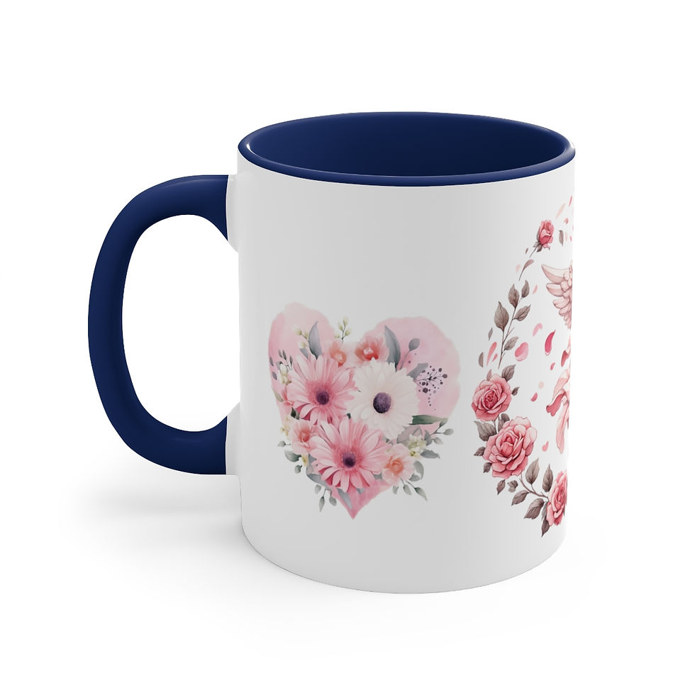 Thumbnail: Pink Cherub Cupid Coffee Mug Gifts of Love mug Thoughtful gifts Valentine's Day