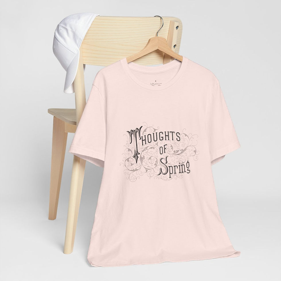 Thumbnail: Artistic T-Shirt Thoughts of Spring Graphic Art Tee