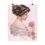 Thumbnail: Watercolor Art Print Edwardian Woman Pink Rose Shabby French Victorian Decor